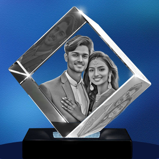 Diamond shaped 3d crystal - 3d crystal forever