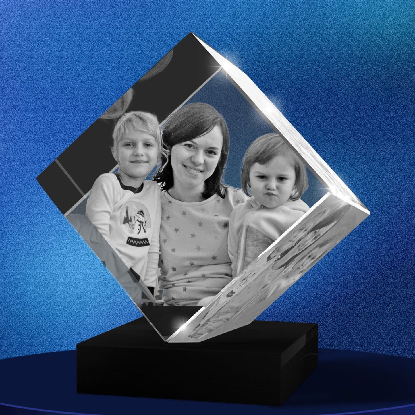 Diamond shaped 3d crystal - 3d crystal forever