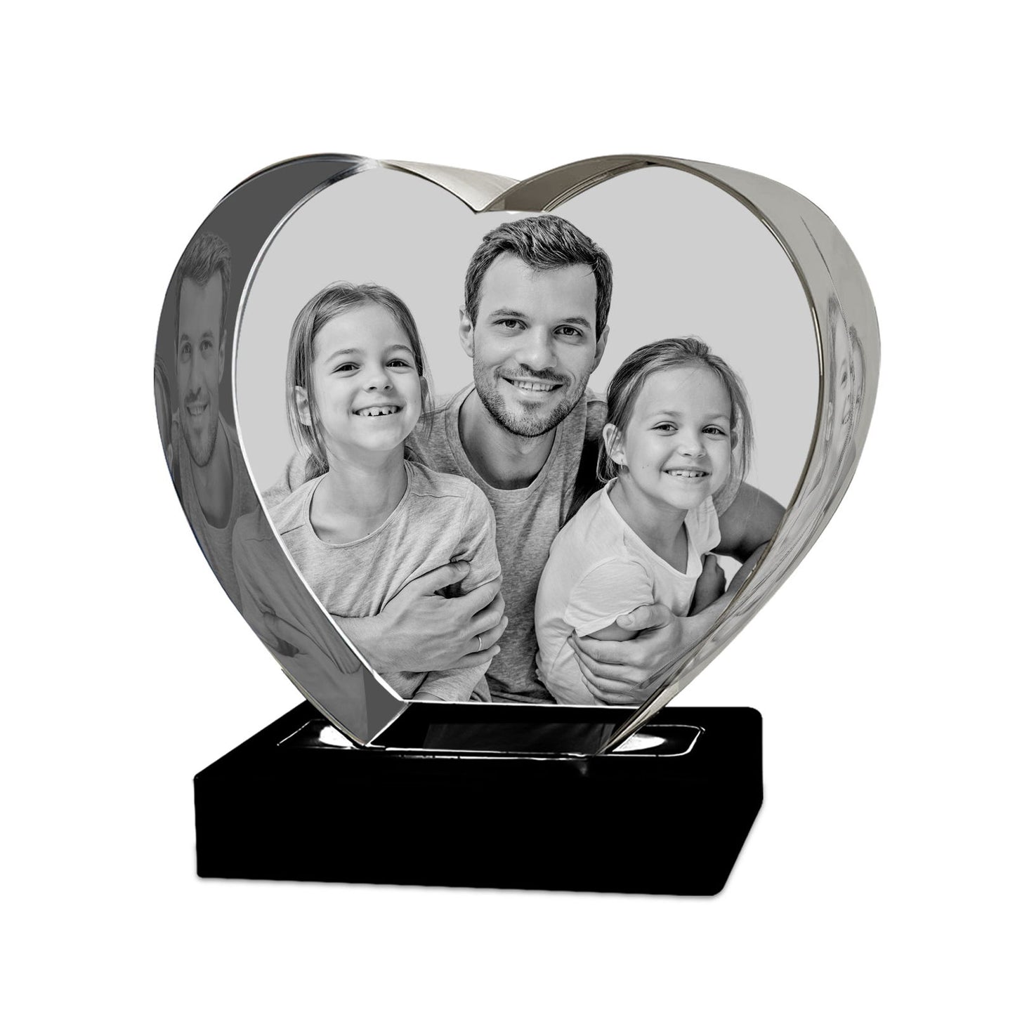 Heart Shaped 3D Crystal - 3d crystal forever