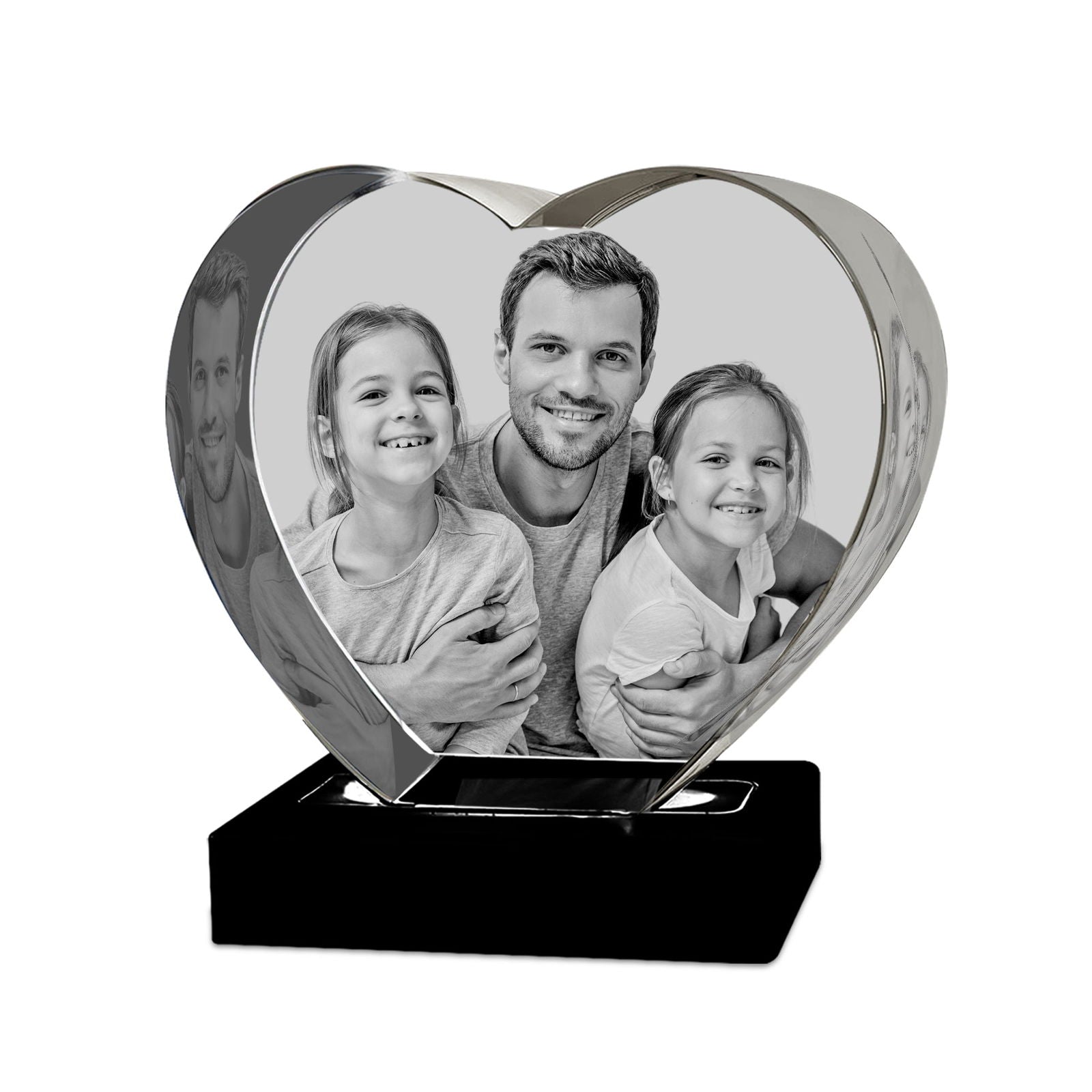 Heart Shaped 3D Crystal - 3d crystal forever