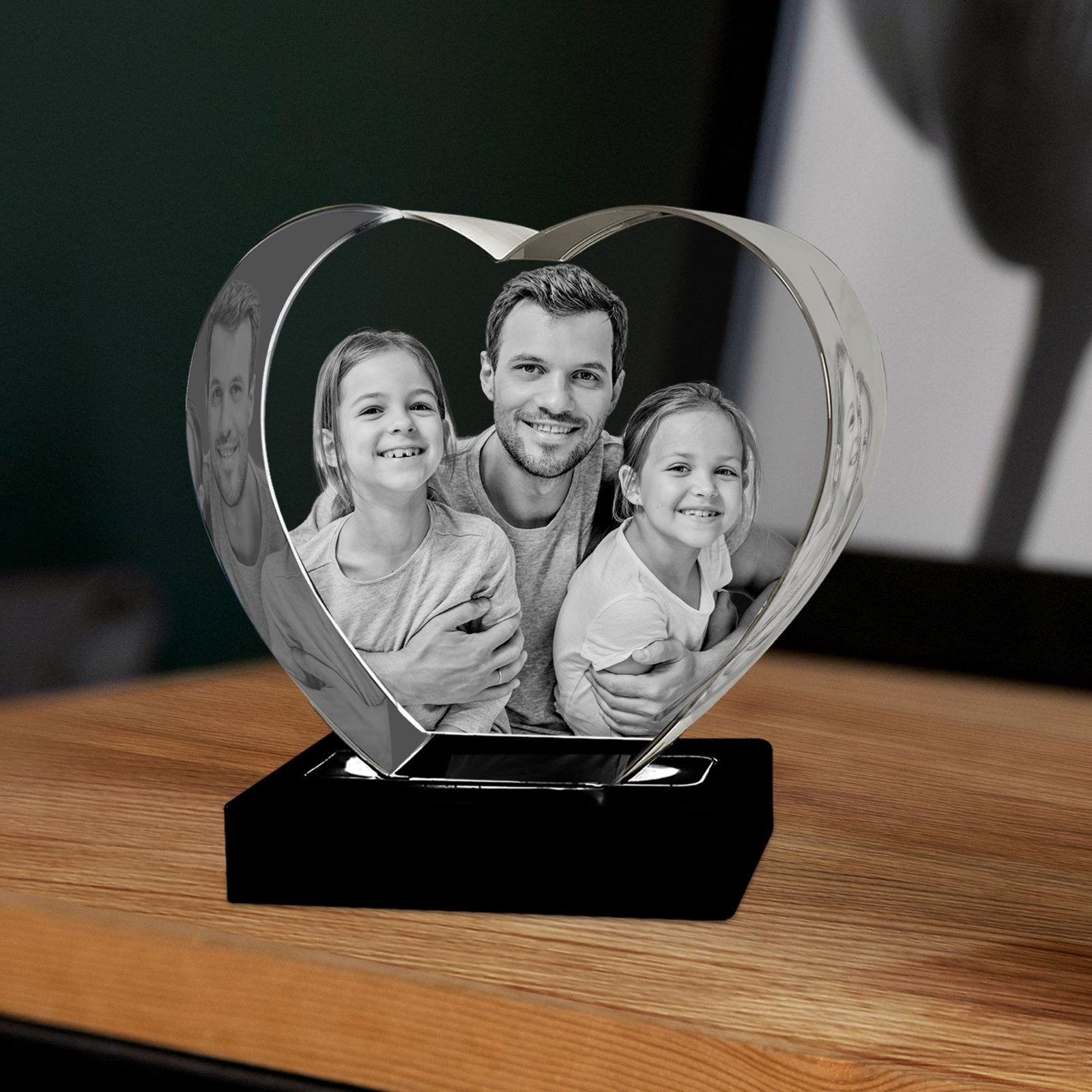 Heart Shaped 3D Crystal - 3d crystal forever