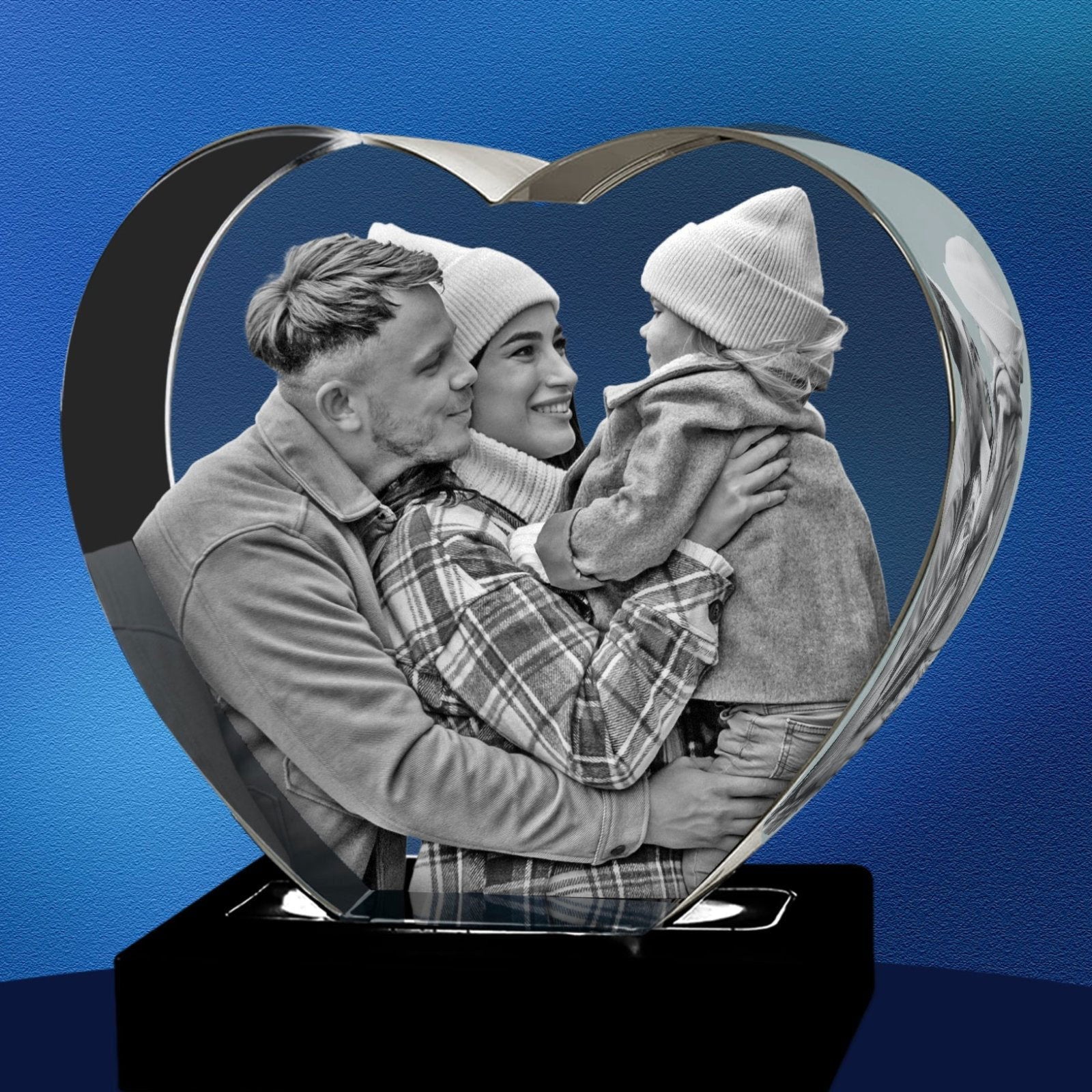 Heart Shaped 3D Crystal - 3d crystal forever