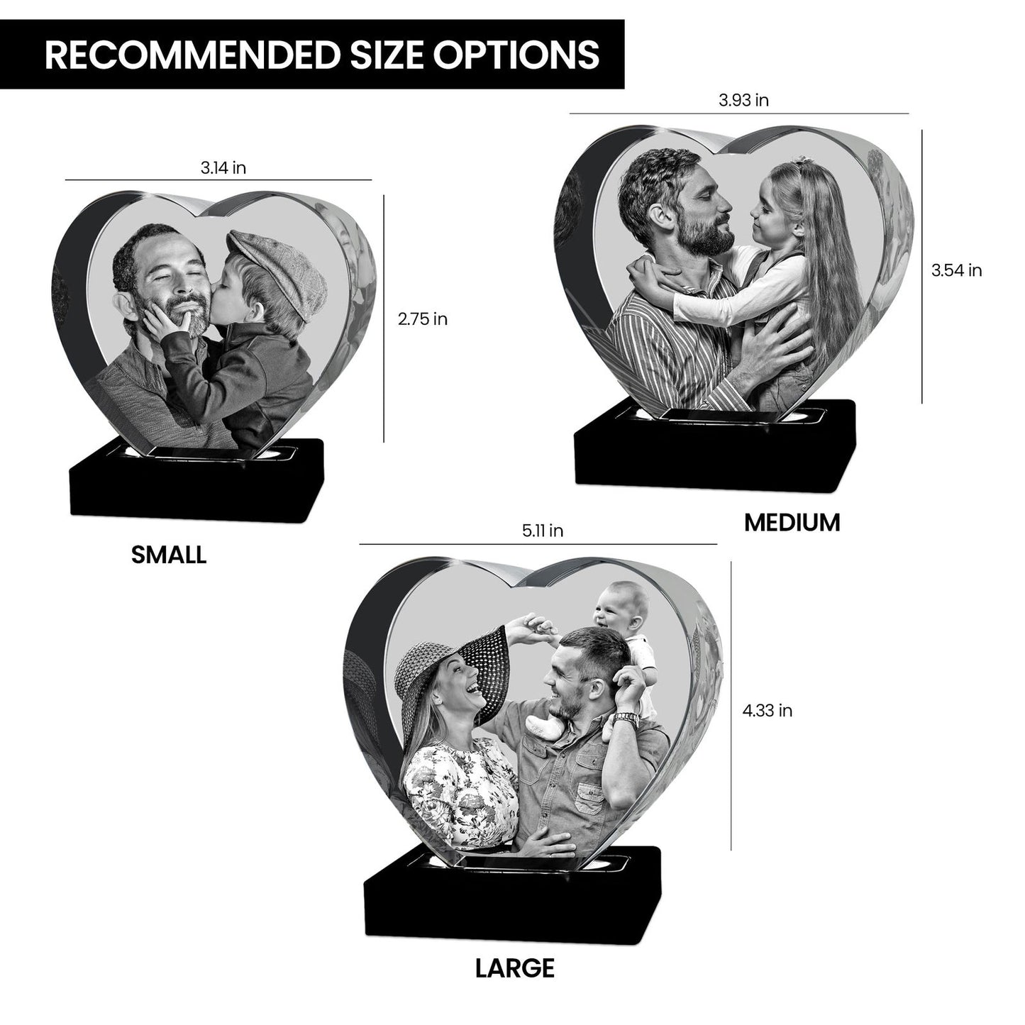 Heart Shaped 3D Crystal - 3d crystal forever