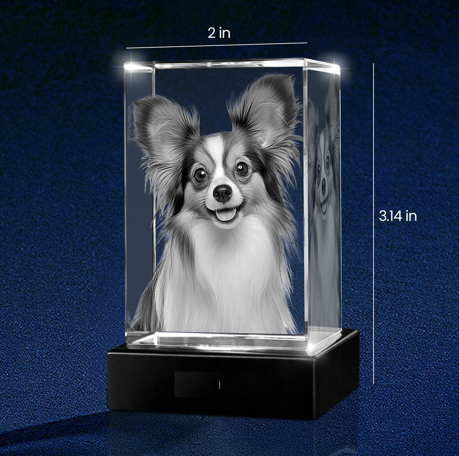 Rectangular 3D Crystal - 3d crystal forever