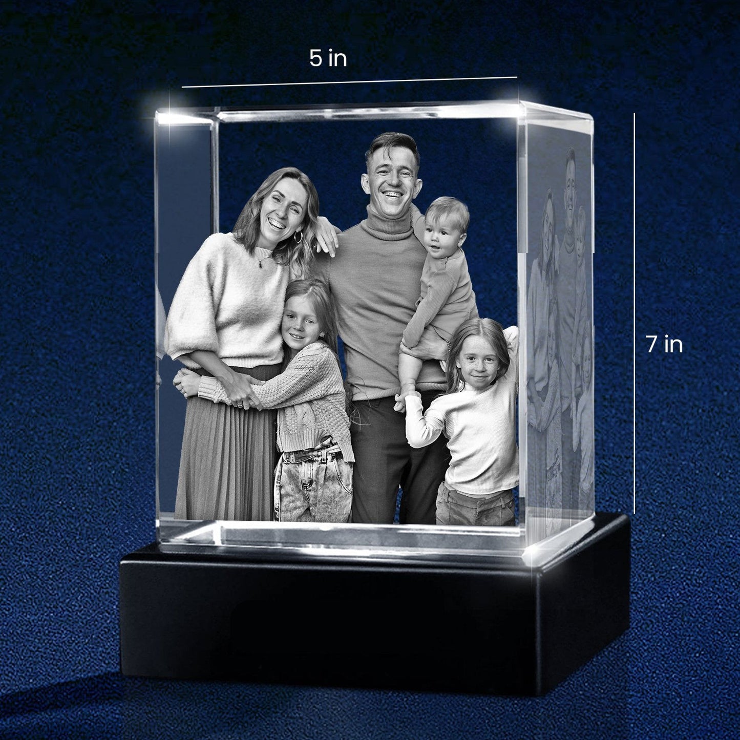 Rectangular 3D Crystal - 3d crystal forever