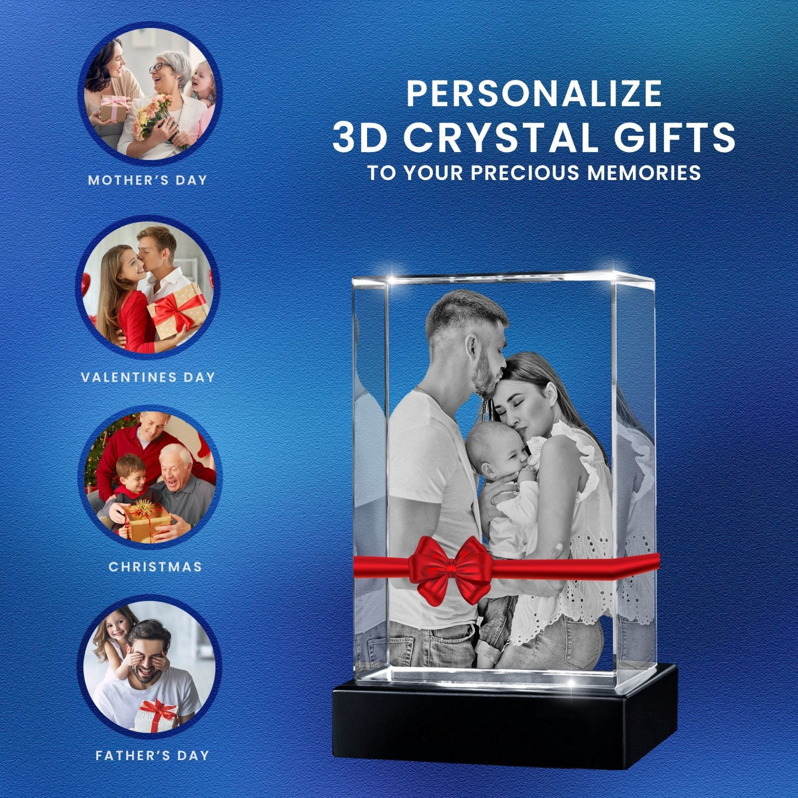 Rectangular 3D Crystal - 3d crystal forever
