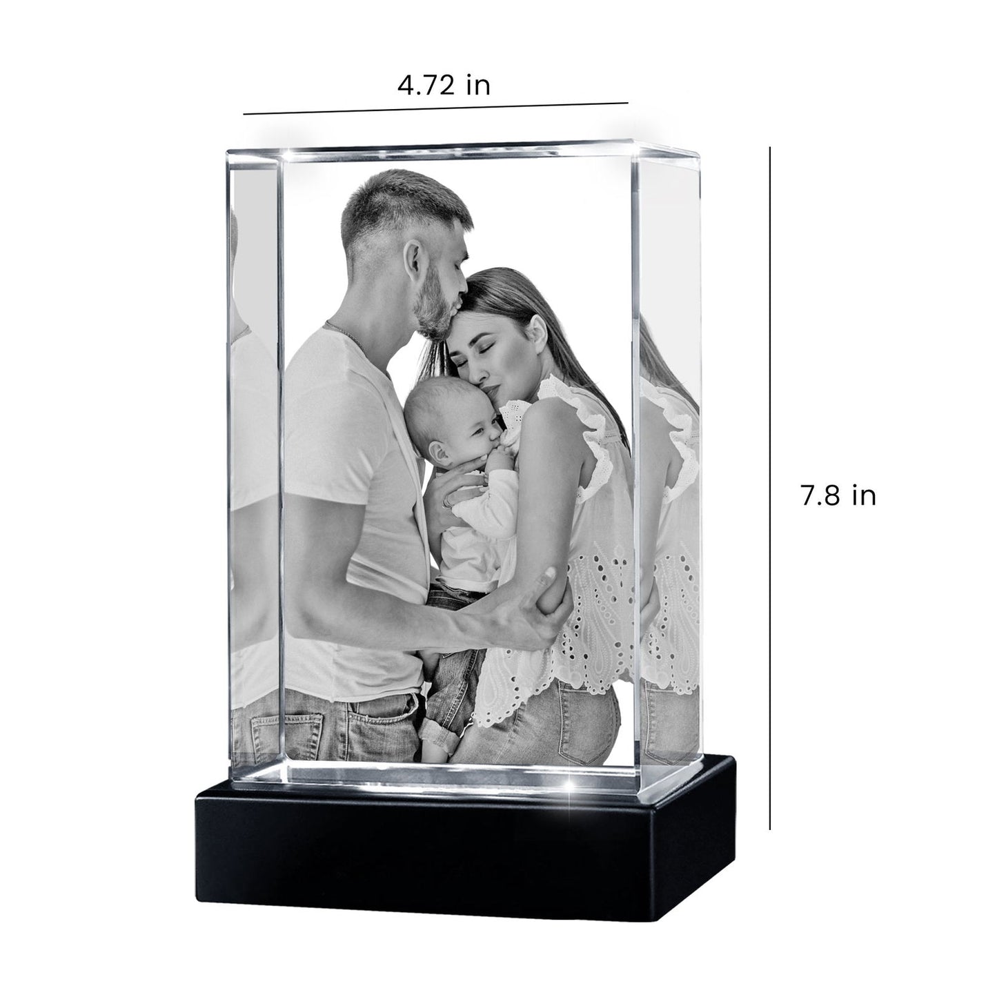 Rectangular 3D Crystal - 3d crystal forever