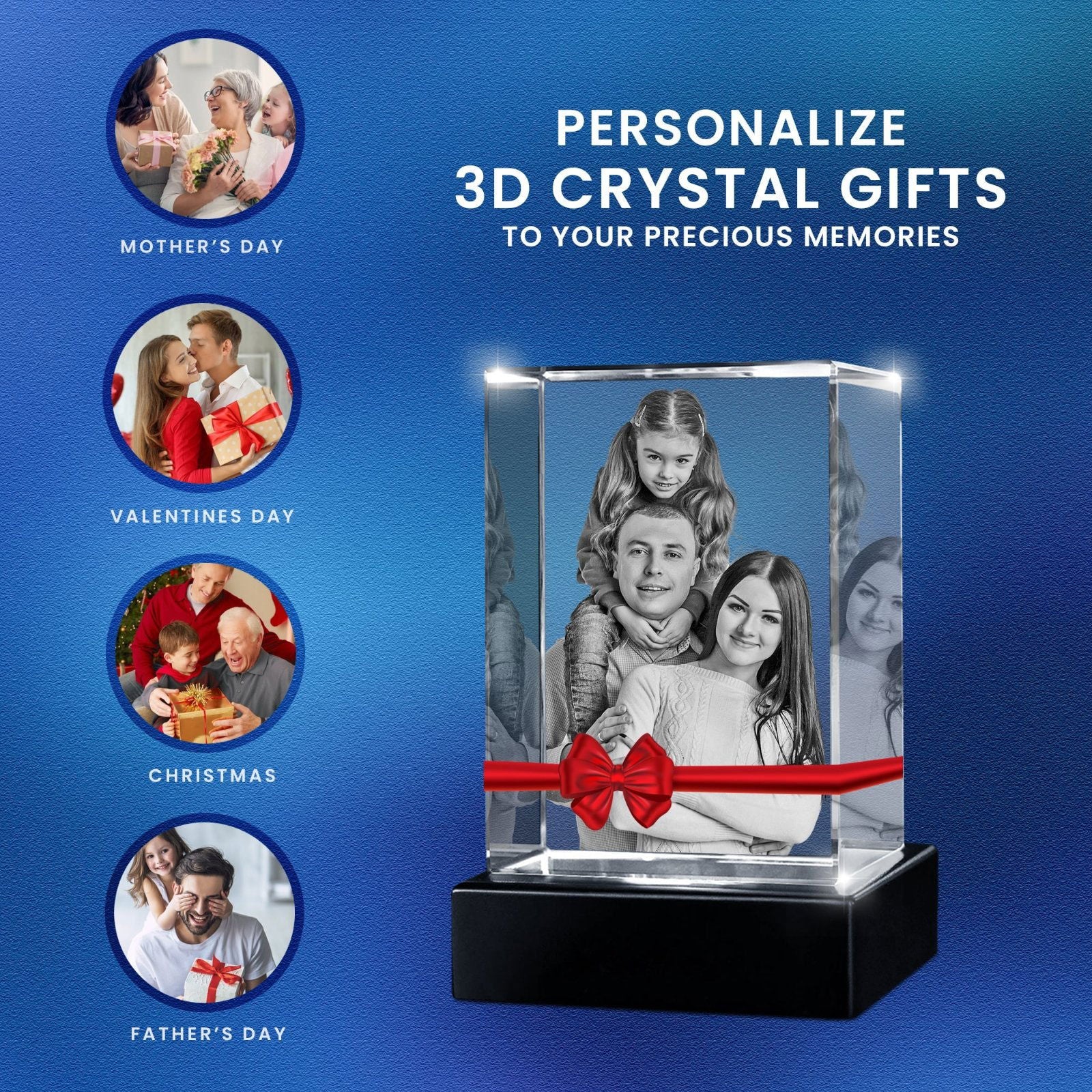 Rectangular 3D Crystal - 3d crystal forever