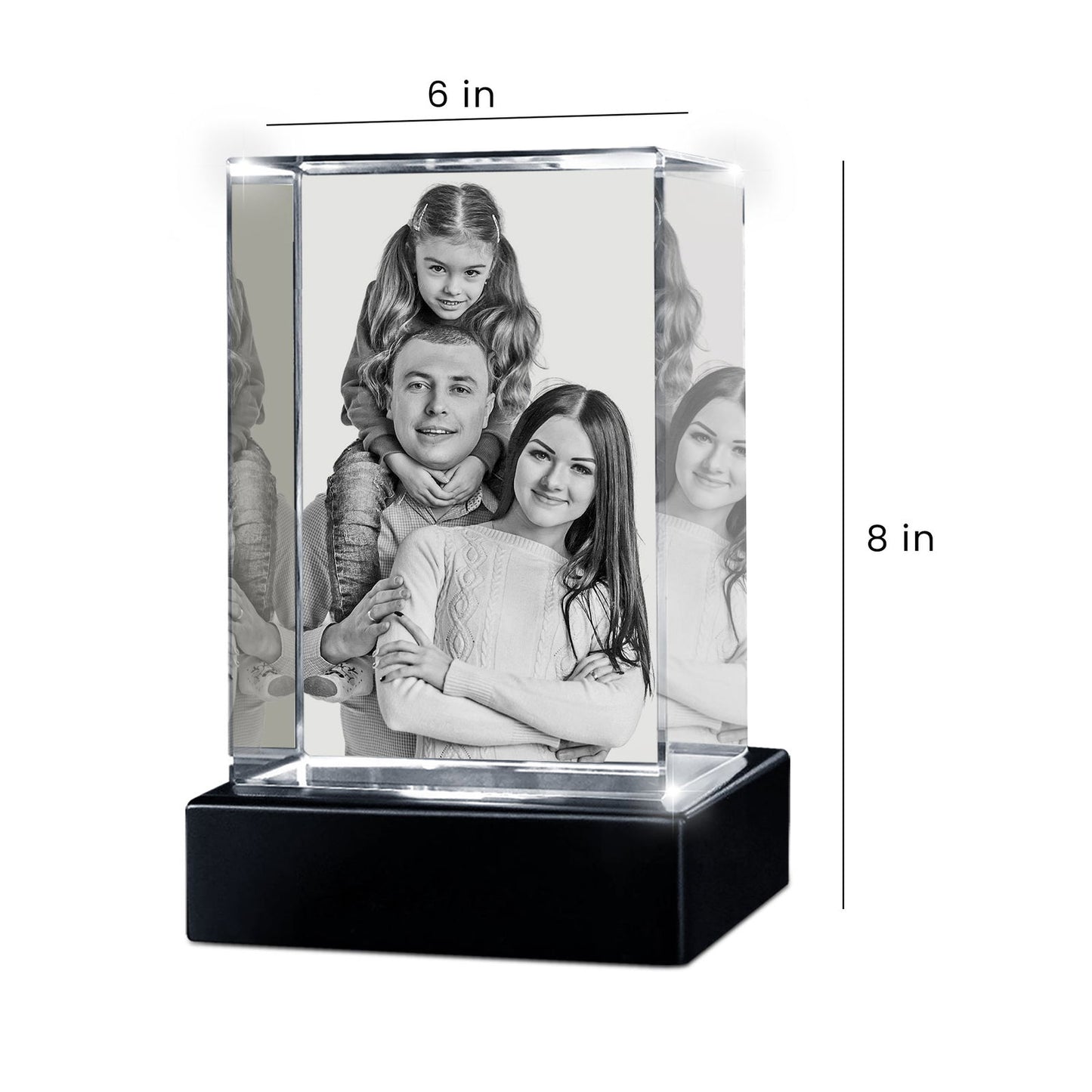 Rectangular 3D Crystal - 3d crystal forever